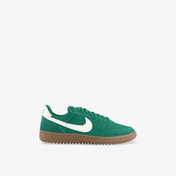 

Кроссовки Field General низкие из замши Nike, цвет malachite soft pearl gum