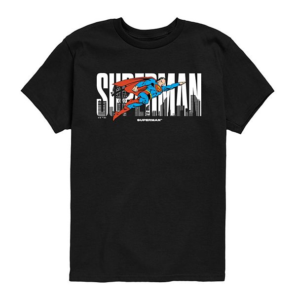 

Футболка с принтом superman pose logo для мальчиков 8-20 Licensed Character, Black