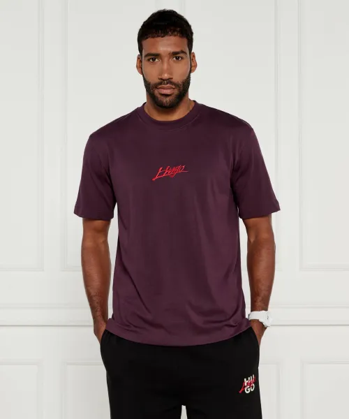 

Футболка dlogotee Loose fit Hugo, фиолетовый