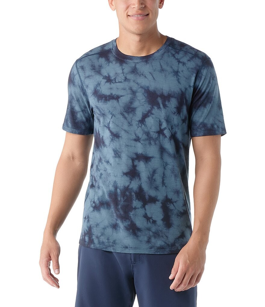 

Футболка SmartWool Slim Fit из мериноса с короткими рукавами, синий
