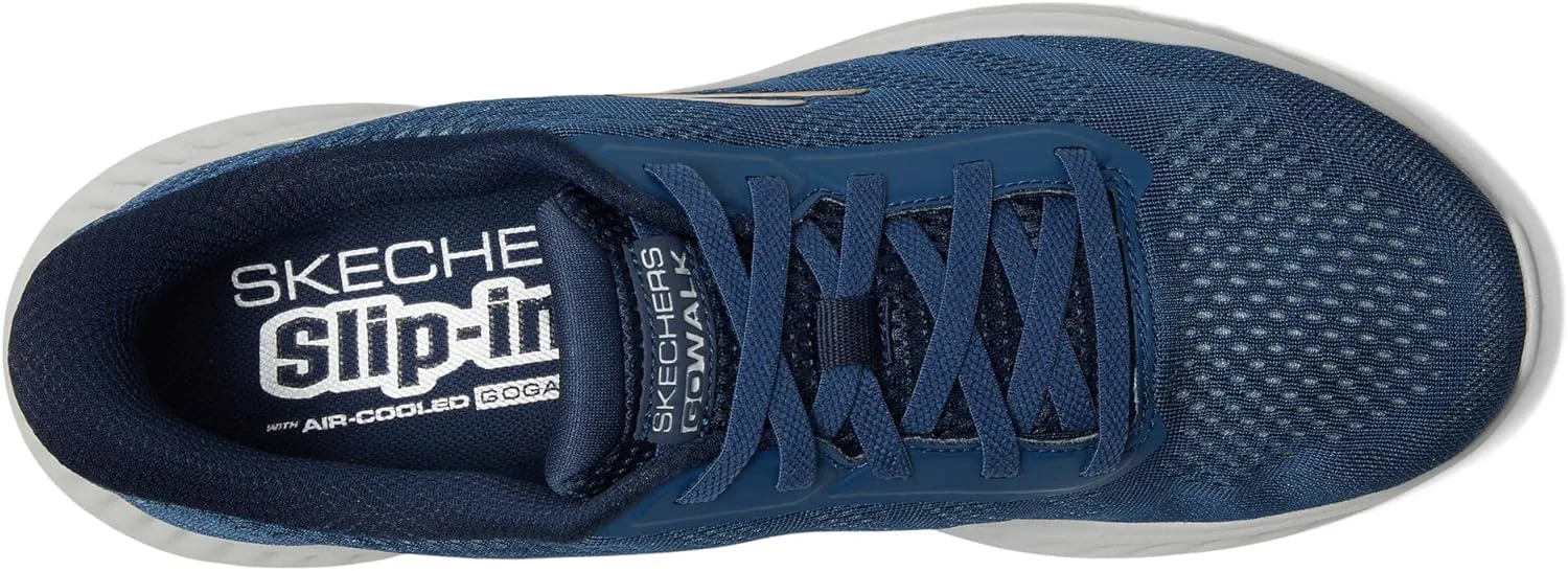 Мужские слипоны Skechers Hands Free Go Walk Now - кроссовки Payton, темно-синий — фото 3