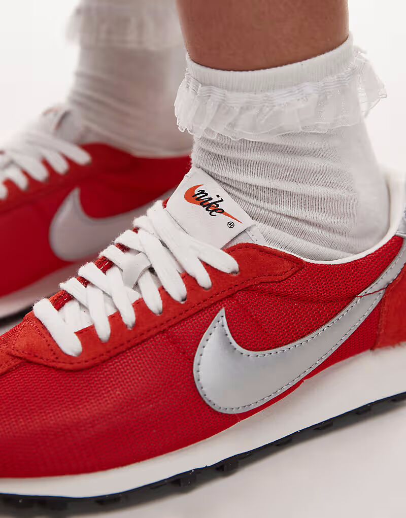 Кроссовки унисекс Nike LD-1000 красного и серебристого цветов — фото 4