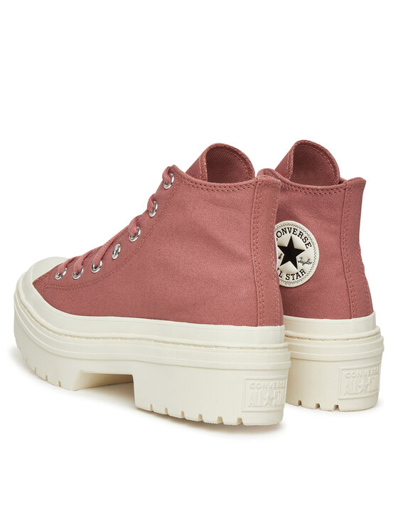 Тканевые кроссовки Chuck Taylor All Star Lugged Heel Platform A10618C Converse, розовый — фото 3