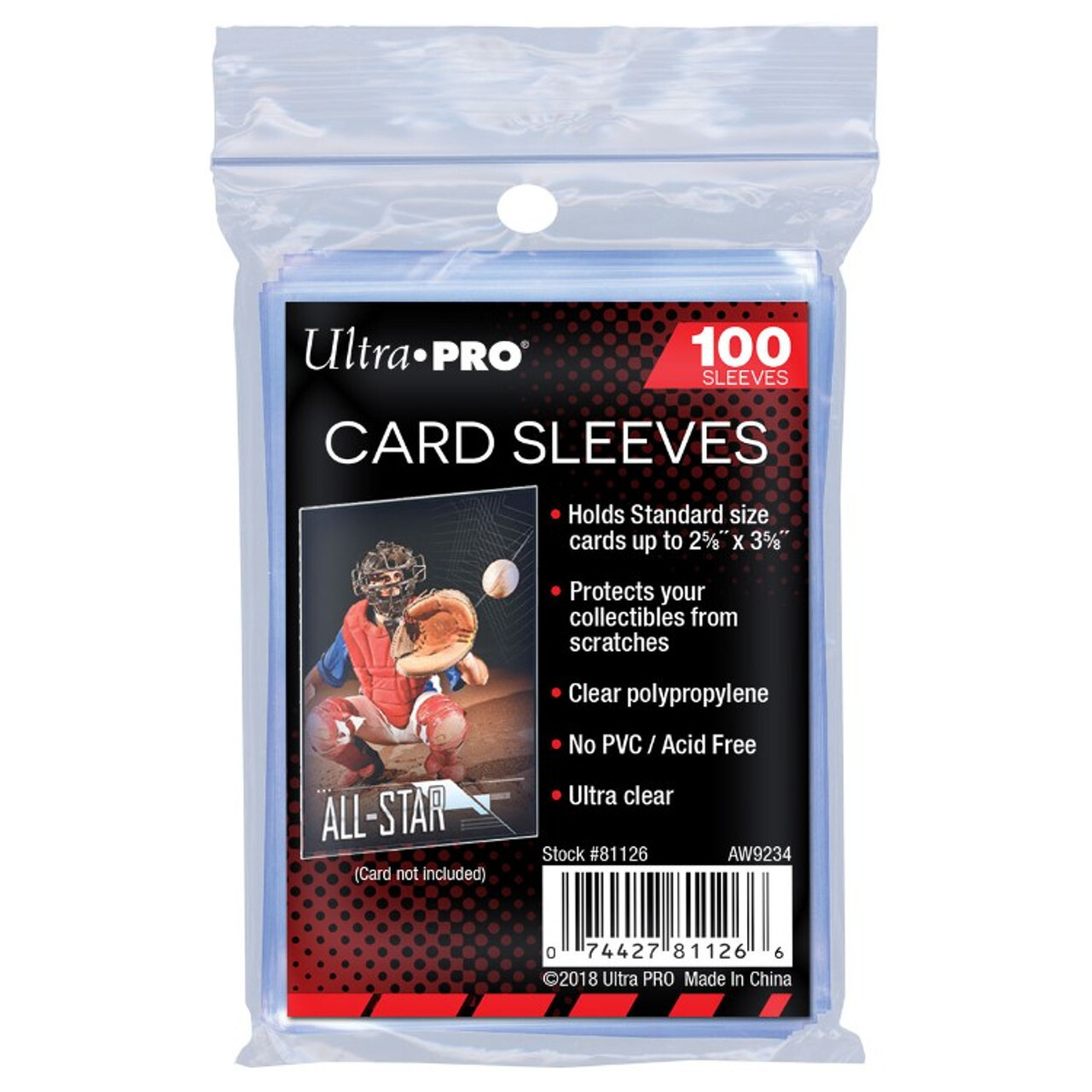 

Аксессуары Ultra Pro Sleeves: 2-5/8" X 3-5/8" (100ct)
