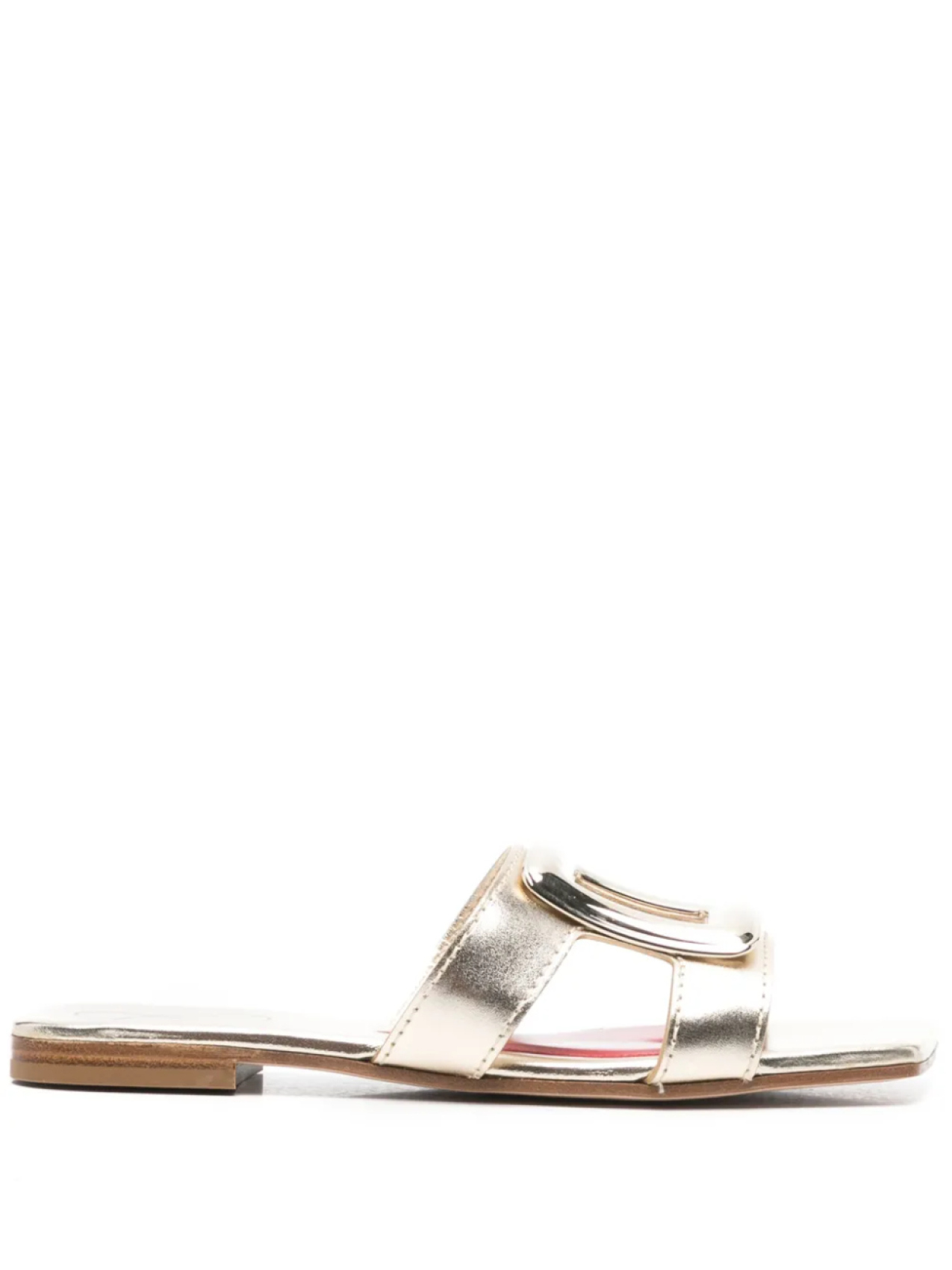 Сандалии с пряжкой Roger Vivier, золотой