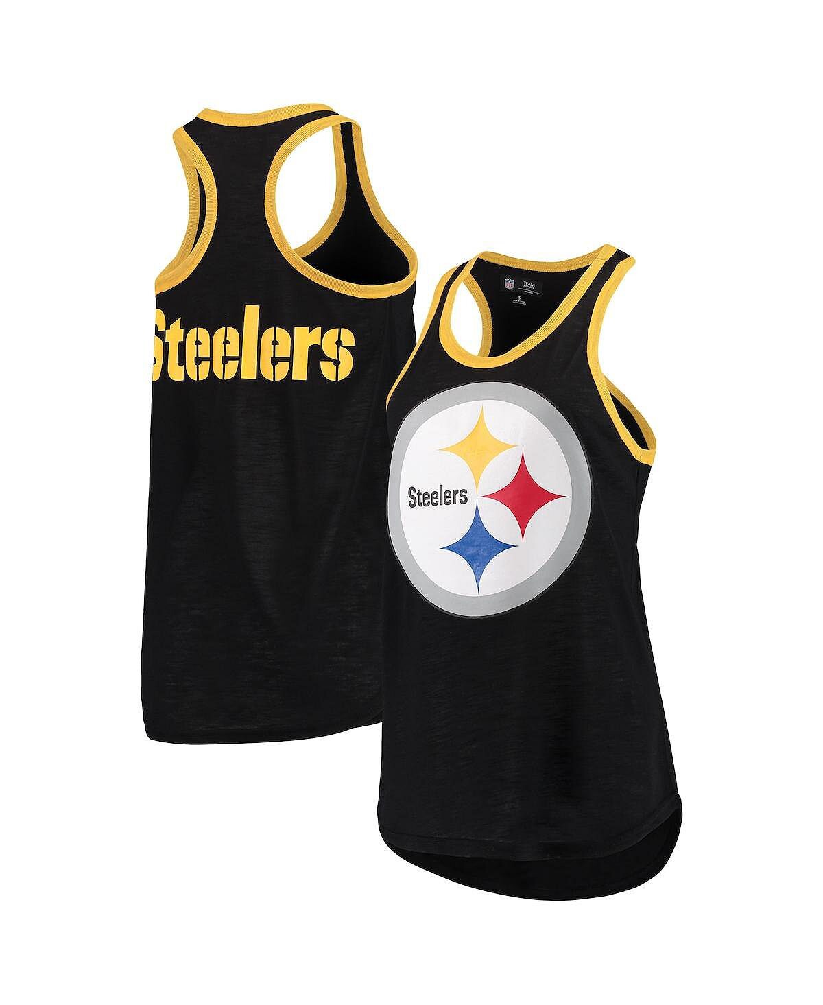 

Женская черная майка Pittsburgh Steelers Tater G-III 4Her by Carl Banks, черный