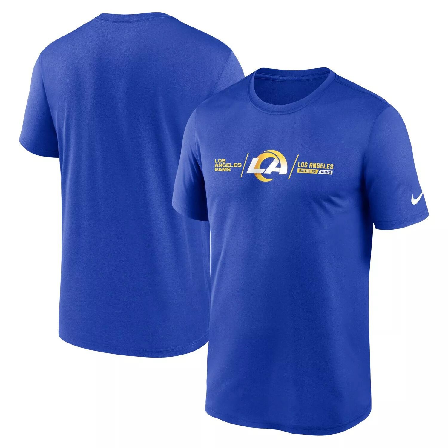 

Мужская футболка Royal Los Angeles Rams Horizontal Lockup Legend Performance Nike