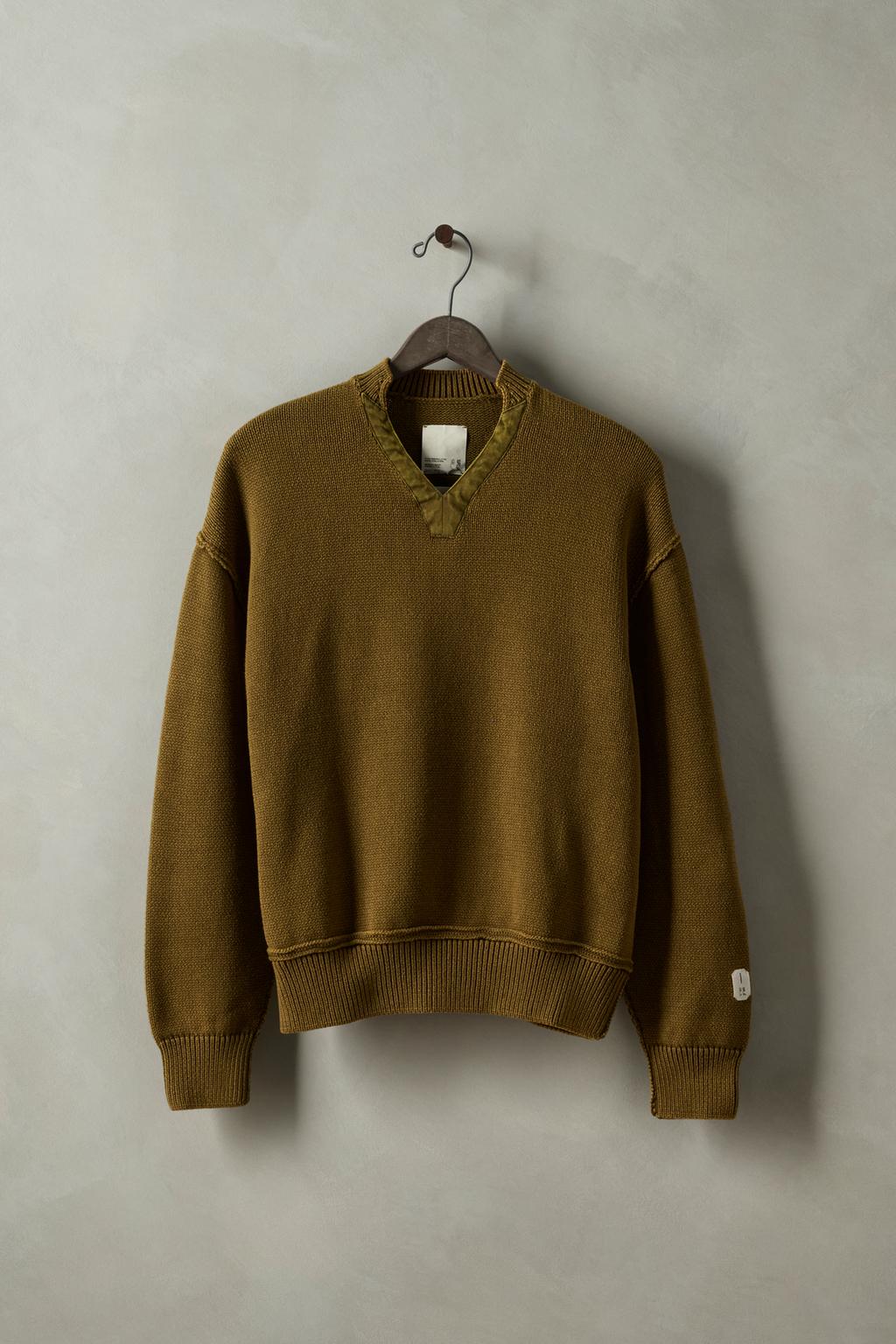 

Свитер с v-образным вырезом x sr_a ZARA, оливково-зеленый