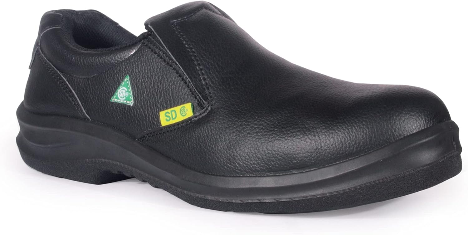 

Защитные мужские сабо KPR Safety O807 для больничной кухни, одобрены ASTM, водонепроницаемые, из премиальной микрофибры и искусственной кожи, с композитным носком, противоскользящие, с антистатическим эффектом, широкая полнота, черный