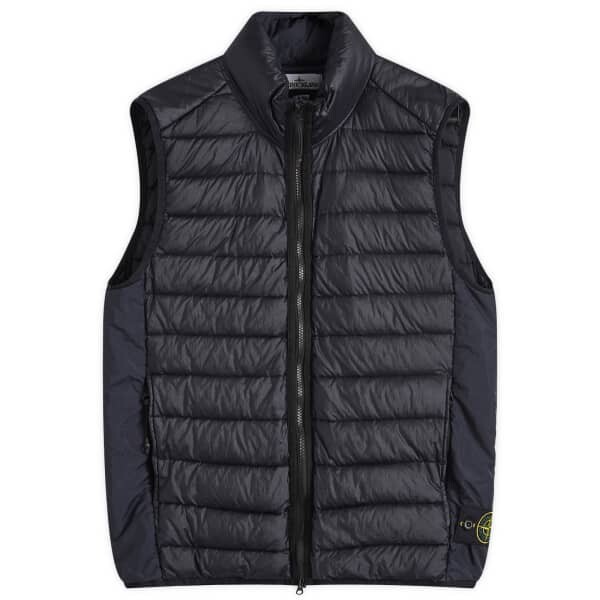 

Легкий пуховый жилет Stone Island, синий