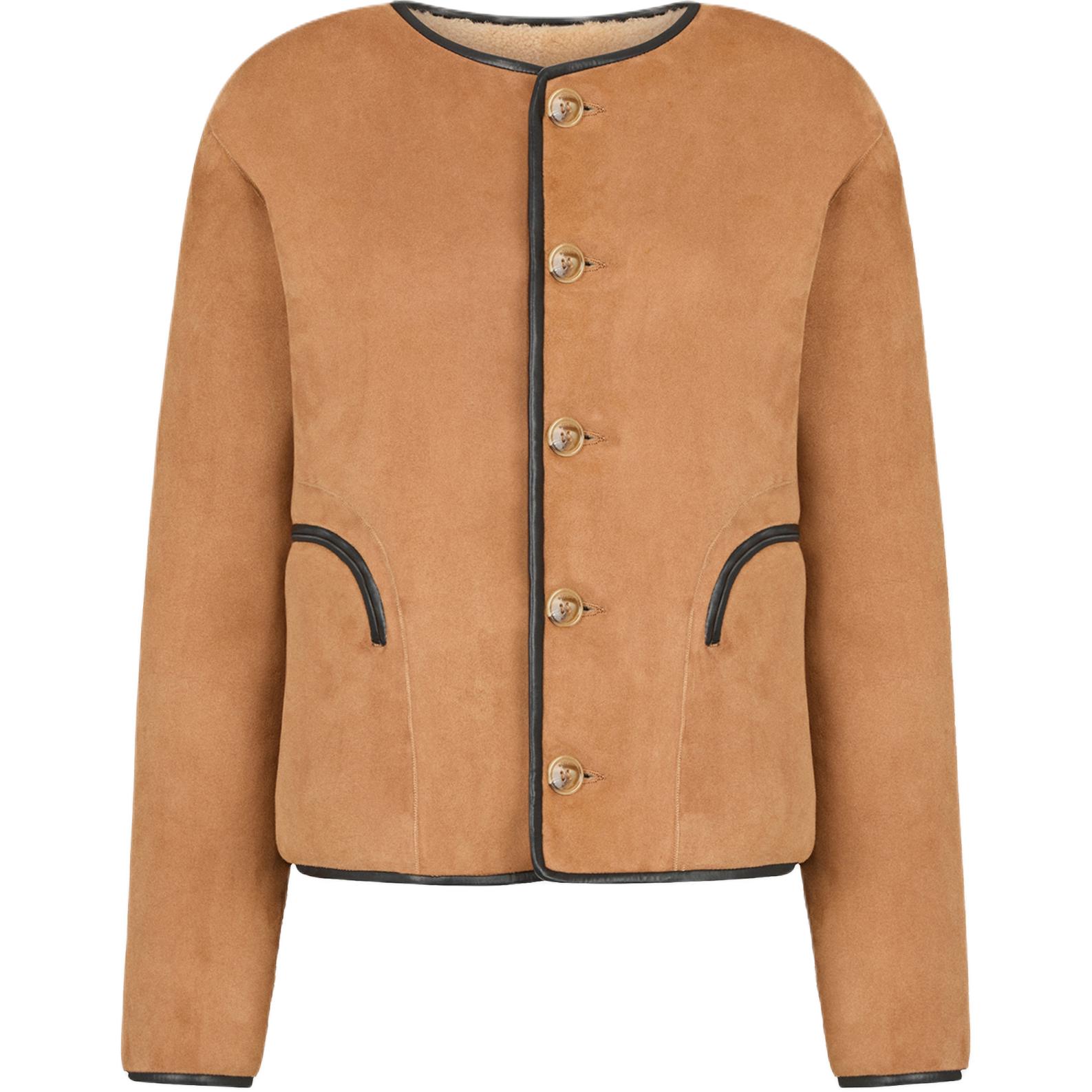 

Blazé Milano Куртка из овчины на пуговицах, Camel