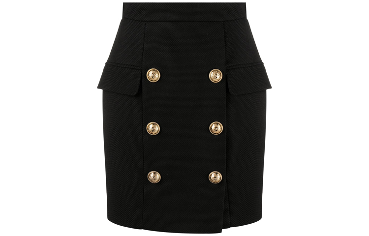 BALMAIN Повседневная короткая юбка FW21 Women's Black — фото 3