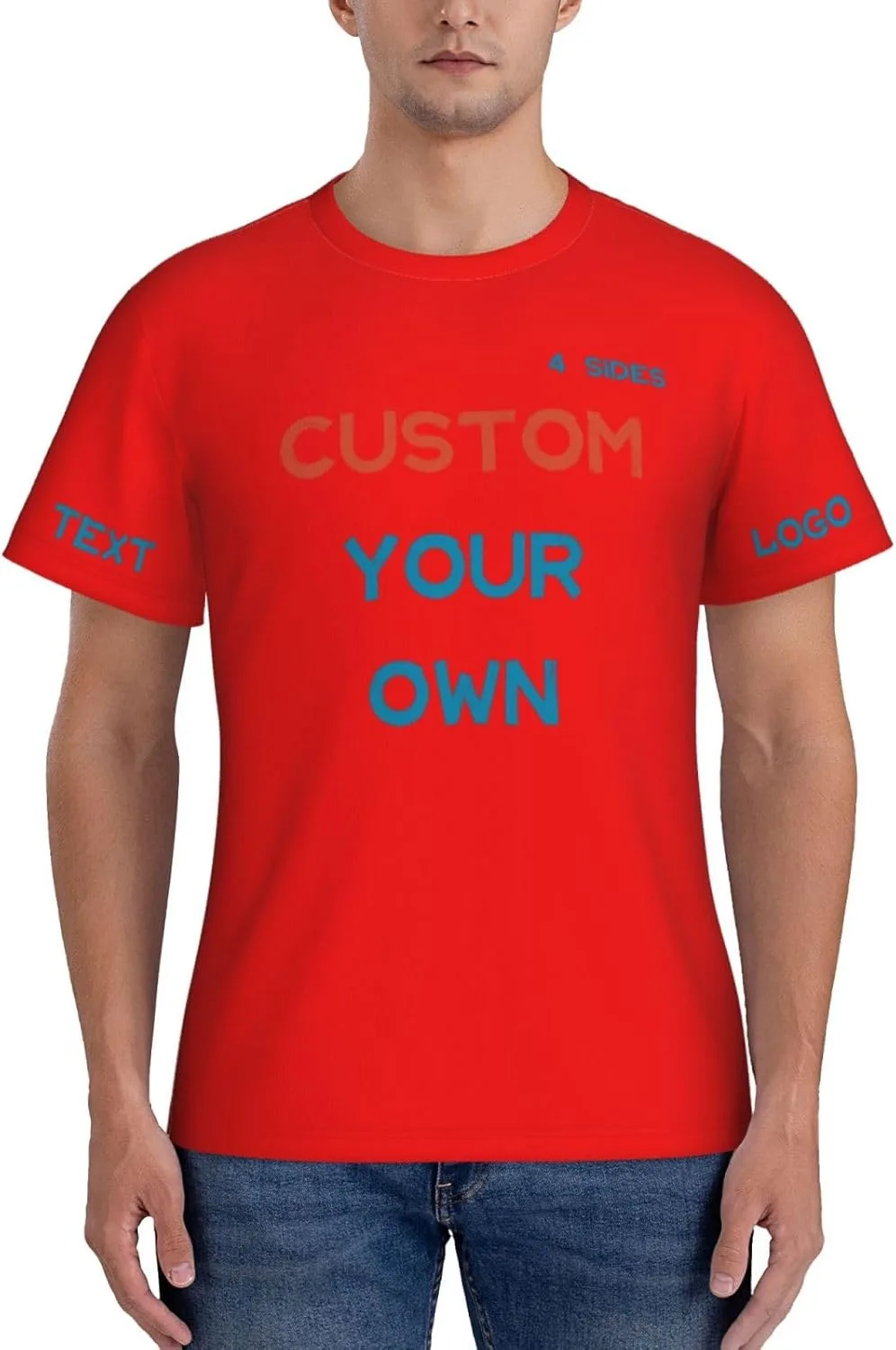 Футболка Custom с принтом на 4 сторонах для тренировок — фото 2