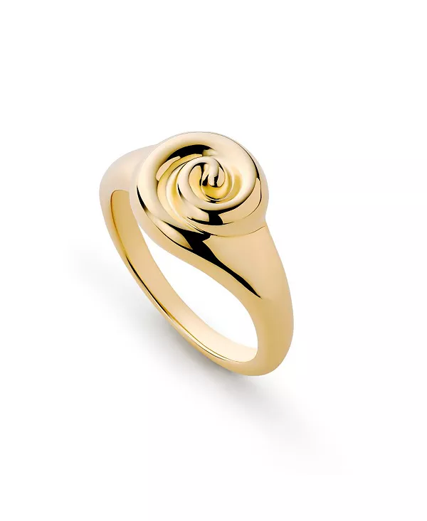 

Золотое кольцо-печатка - кольцо Ариэль Ana Luisa, gold