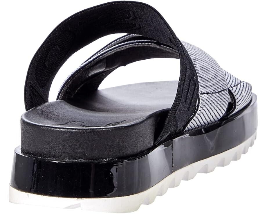 SOREL Roaming Sport Slide, женские сандалии с перекрещивающимися ремешками, бело-черные, размер US 9.5, модель ZPO2222 — фото 4