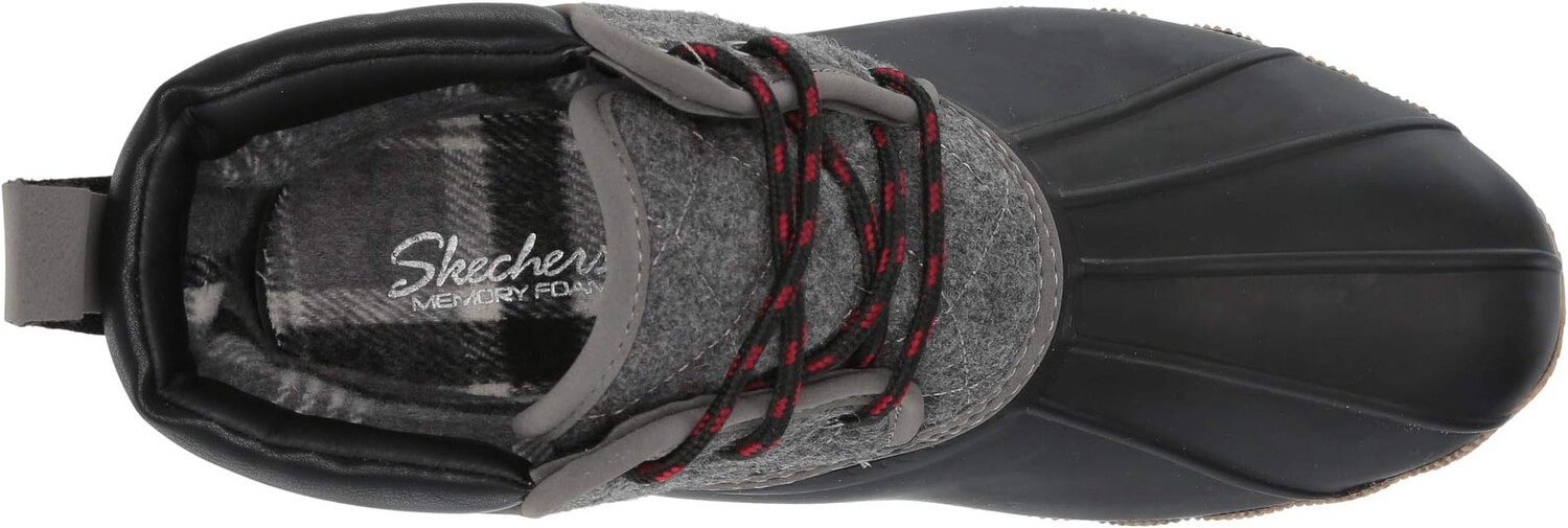 Женские ботинки Skechers Pond водонепроницаемые, серый/черный — фото 2