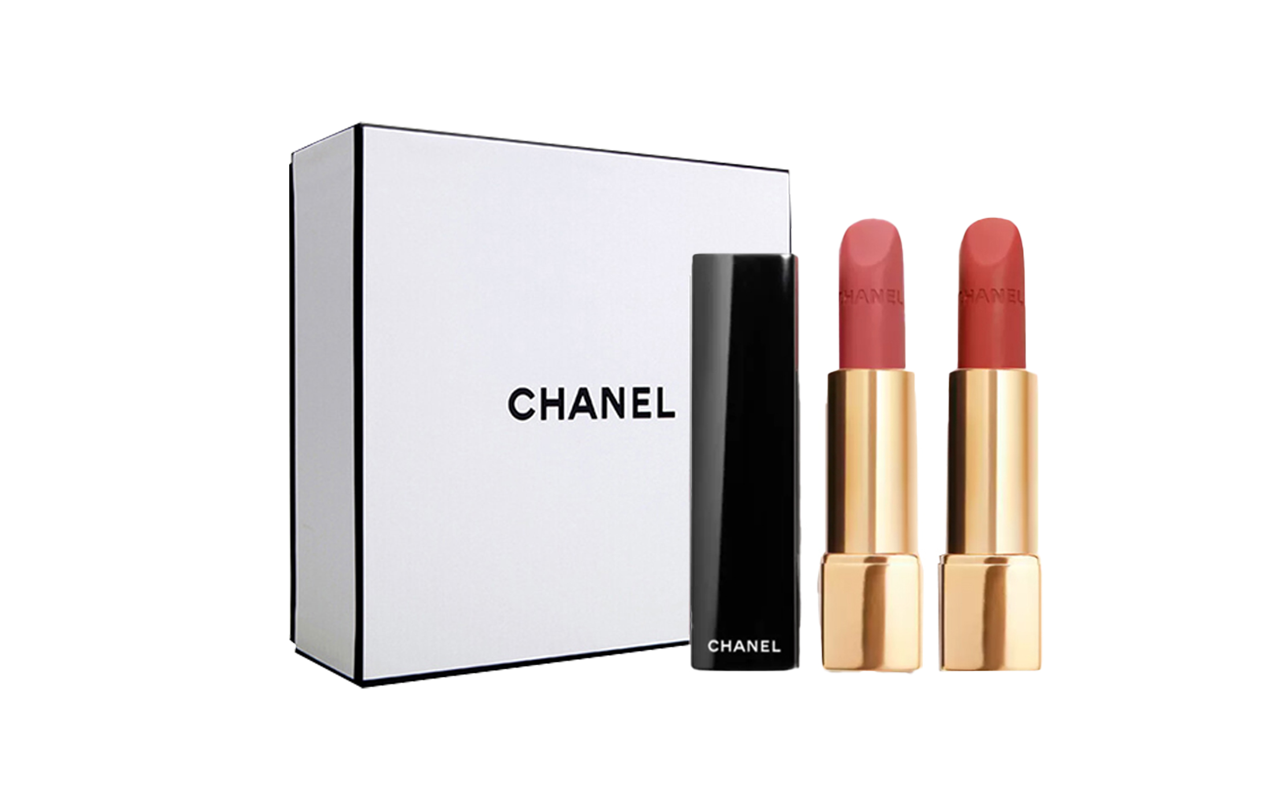 

Набор увлажняющей помады Dazzling Charm, 2 шт, бархатная матовая текстура, легко наносится, подарок для девушки CHANEL