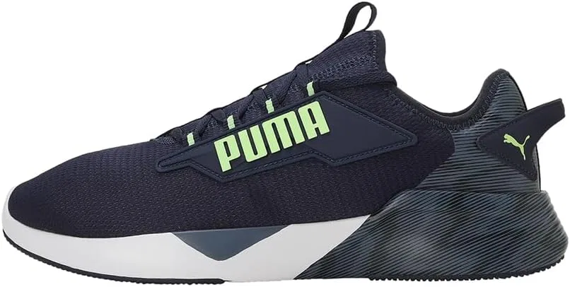 Кроссовки PUMA Unisex Retaliate 2 Hyperwave Straßen-Laufschuh, Puma Navy Black Navy Speed Green Inky Blue Puma Black — фото 3
