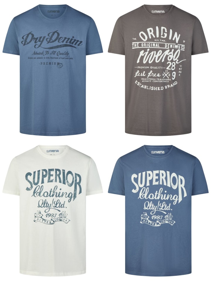 

Набор из 4 разноцветных футболок RIVLeon