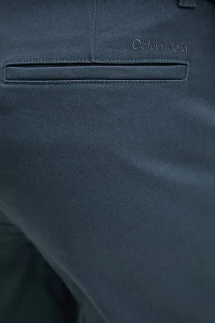 Брюки из эластичного хлопка slim fit Calvin Klein, синий — фото 4