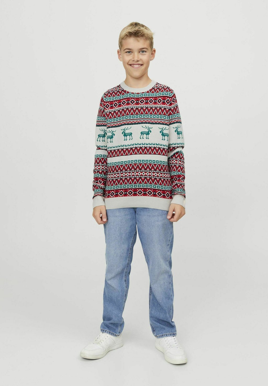 

Вязаный свитер Jack & Jones Junior, цвет moonbeam