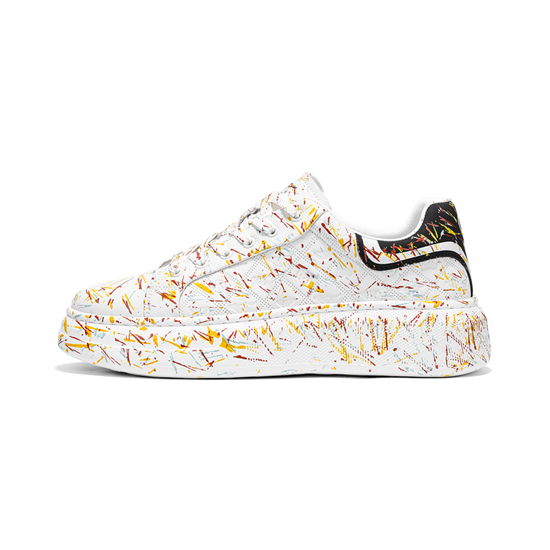 

Низкие скейтерские кроссовки мужские SEPTWOLVES, белый graffiti (standard leather shoe size)