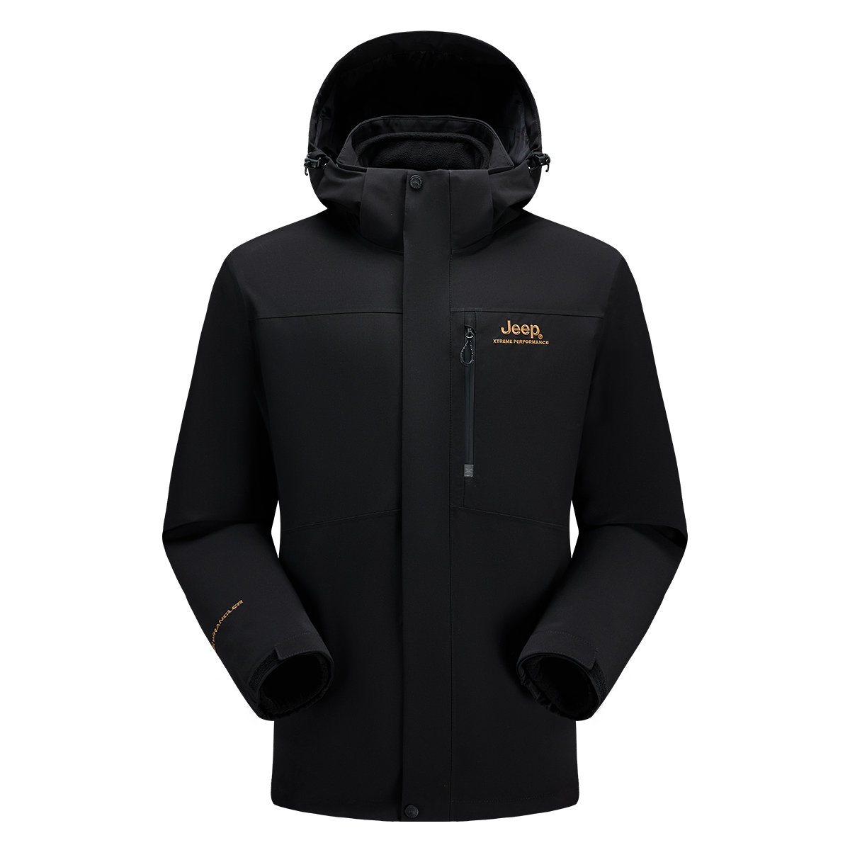 

Ветровки для мужчин с отстегивающимся капюшоном, утепленные Jeep, nomad серый