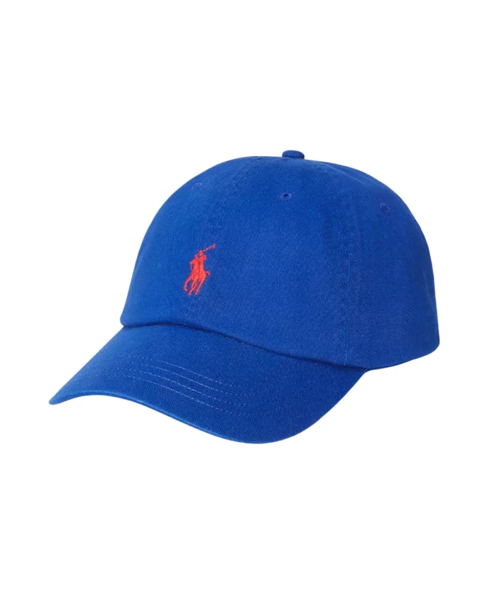 

Кепка с козырьком и логотипом Ralph Lauren, синий