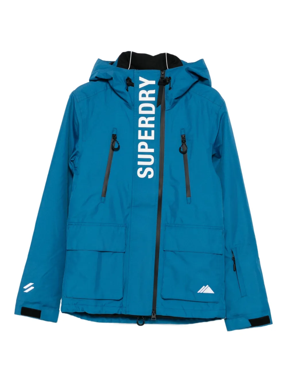 

Толстовка на молнии с капюшоном Superdry, синий