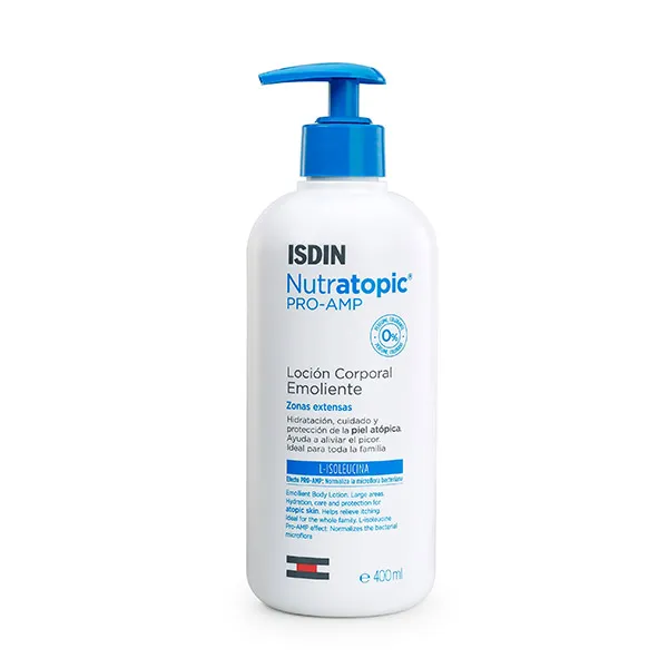 

Смягчающий лосьон для тела для атопичной кожи Nutratopic Pro-Amp Isdin, 400 ml