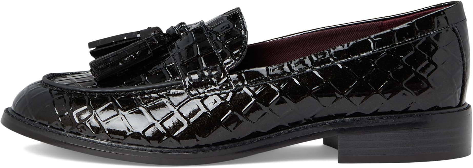 Лоферы Franco Sarto Carolyn Low Slip-ons, цвет Black Croco Faux Leather — фото 4