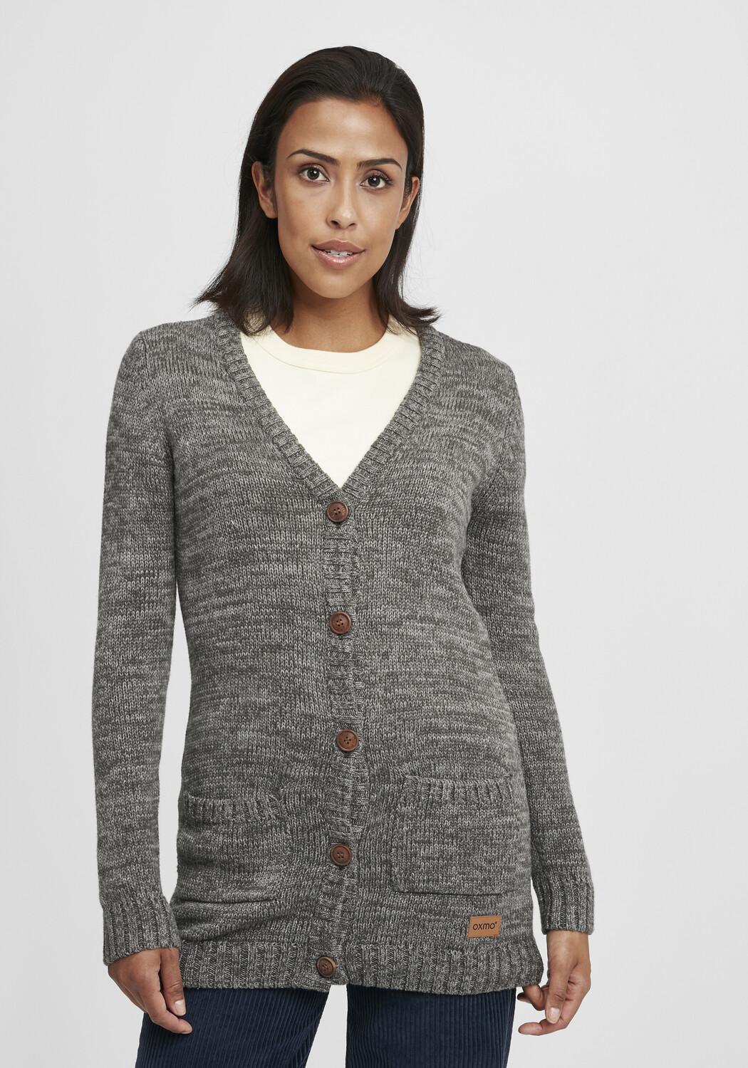 

Кардиган Oxmo Strickjacke, серый