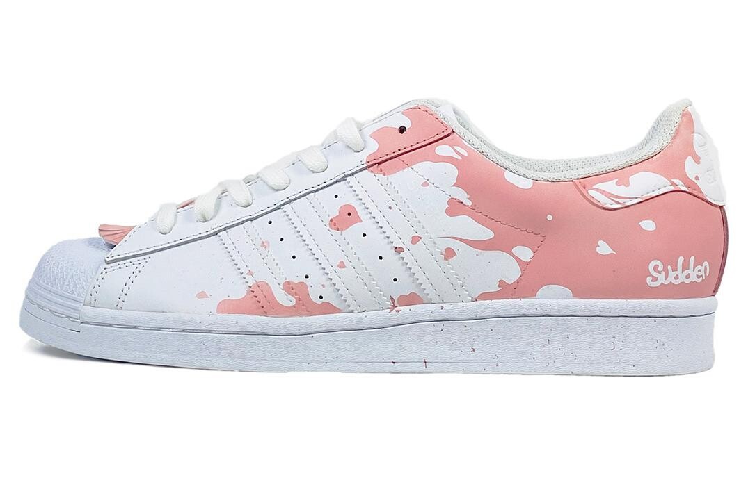 

Кроссовки adidas originals Superstar Series Skateboarding Shoes Unisex Low-top White/pink, розовый