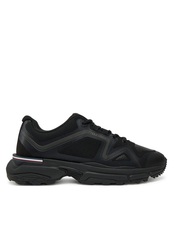 

Кроссовки M Runner Tech Knit Lth Mix FM0FM05344 Tommy Hilfiger, черный
