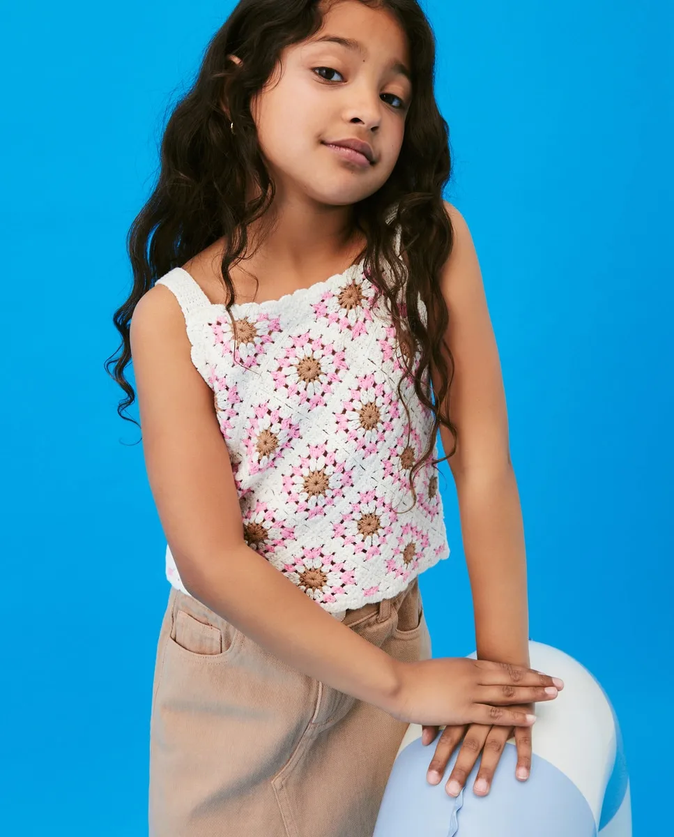 

Топ для девочек крючком Kids El Corte Inglés, многоцветный