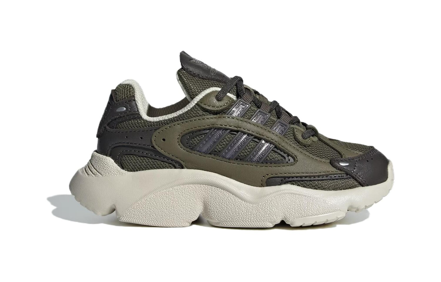 Детские кроссовки adidas originals Ozmillen PS, Dark Green — фото 2