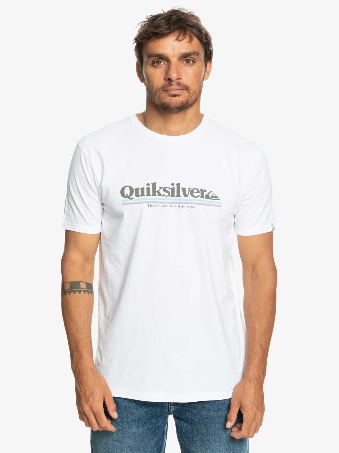 

Футболка Quiksilver BETWEEN THE LINES SS, белый