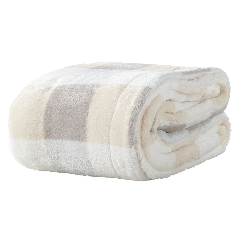 

Плюшевый бархатный плед Madelinen Kinsley из шерпы, цвет Gray Buffalo Check