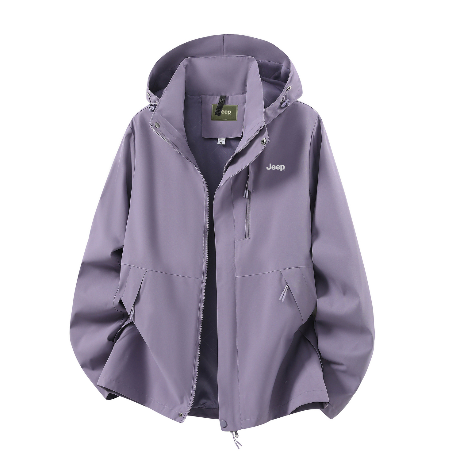 

Куртка Unisex с отстегивающимся капюшоном утепленная Others Jeep, twiсветло-фиолетовый[single layer coat]