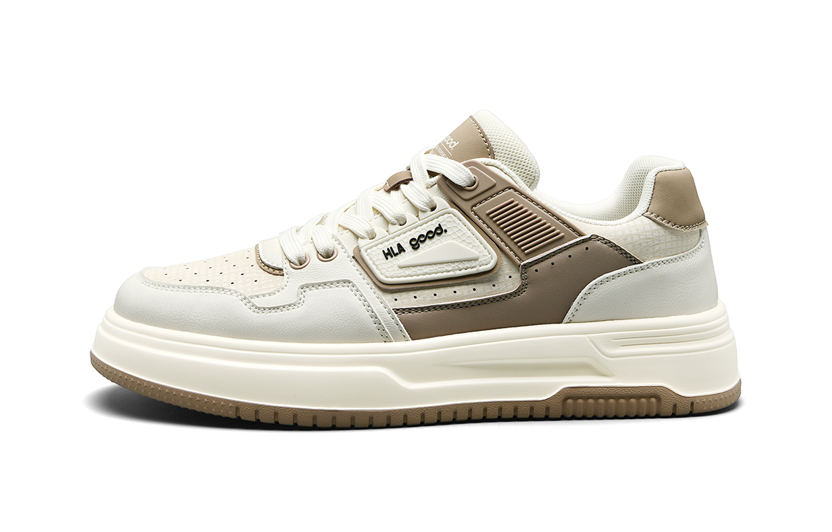 

Нескользящие низкие кроссовки для мужчин HLA, White Brown