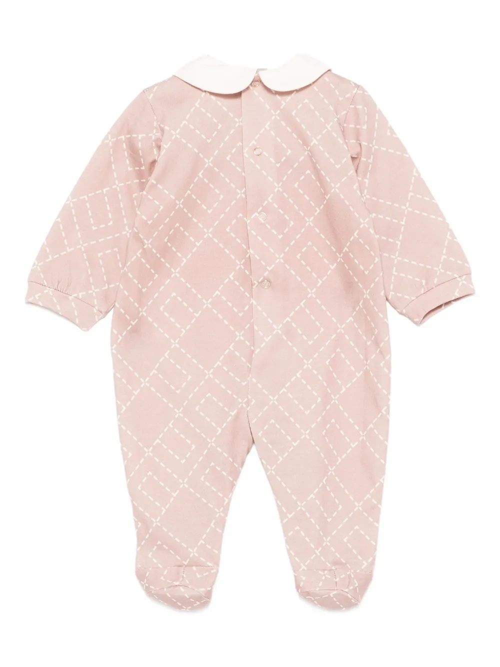 Пижама с геометрическим принтом Elisabetta Franchi Kids, розовый — фото 2