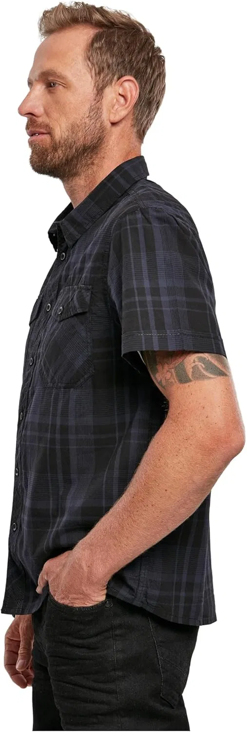 Футболка Brandit Men's Roadstar черно-синяя — фото 2