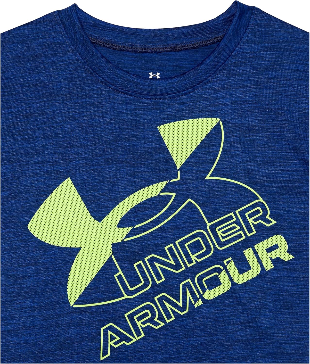 Under Armour майка с короткими рукавами и шорты для мальчиков, легкие и дышащие, Royal Mesh — фото 3