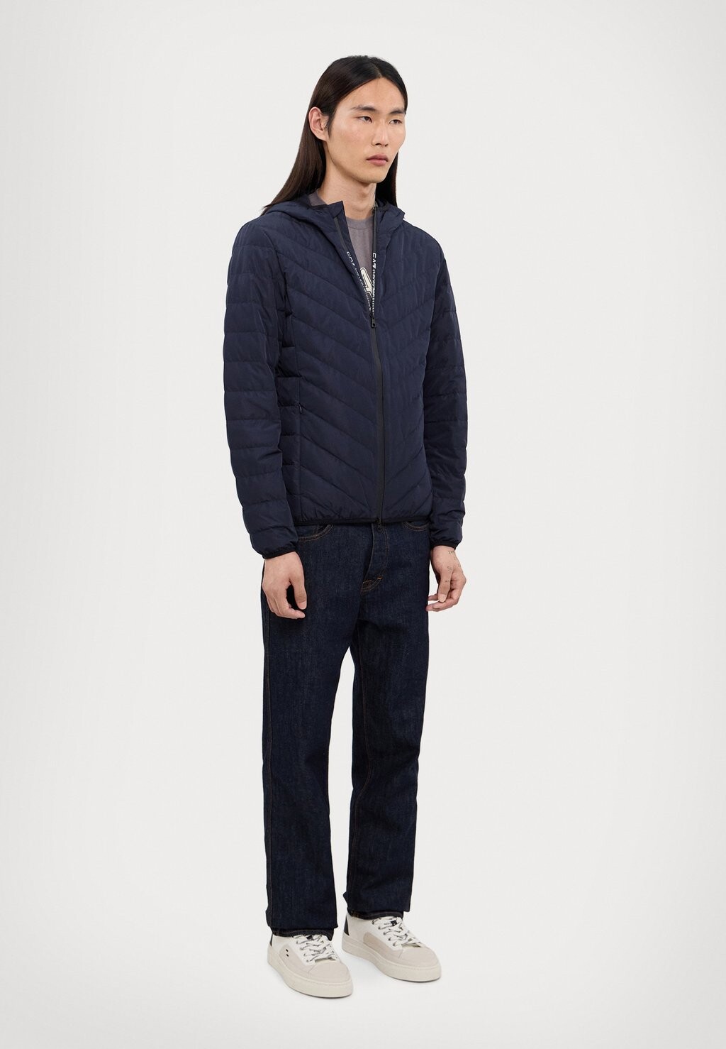 

Пуховик PIUMINO EA7 Emporio Armani, темно-синий