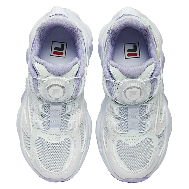 Детские кроссовки BOA Cushioning Breathable Low Top для детей 3–7 лет FILA KIDS, синий/белый — фото 4