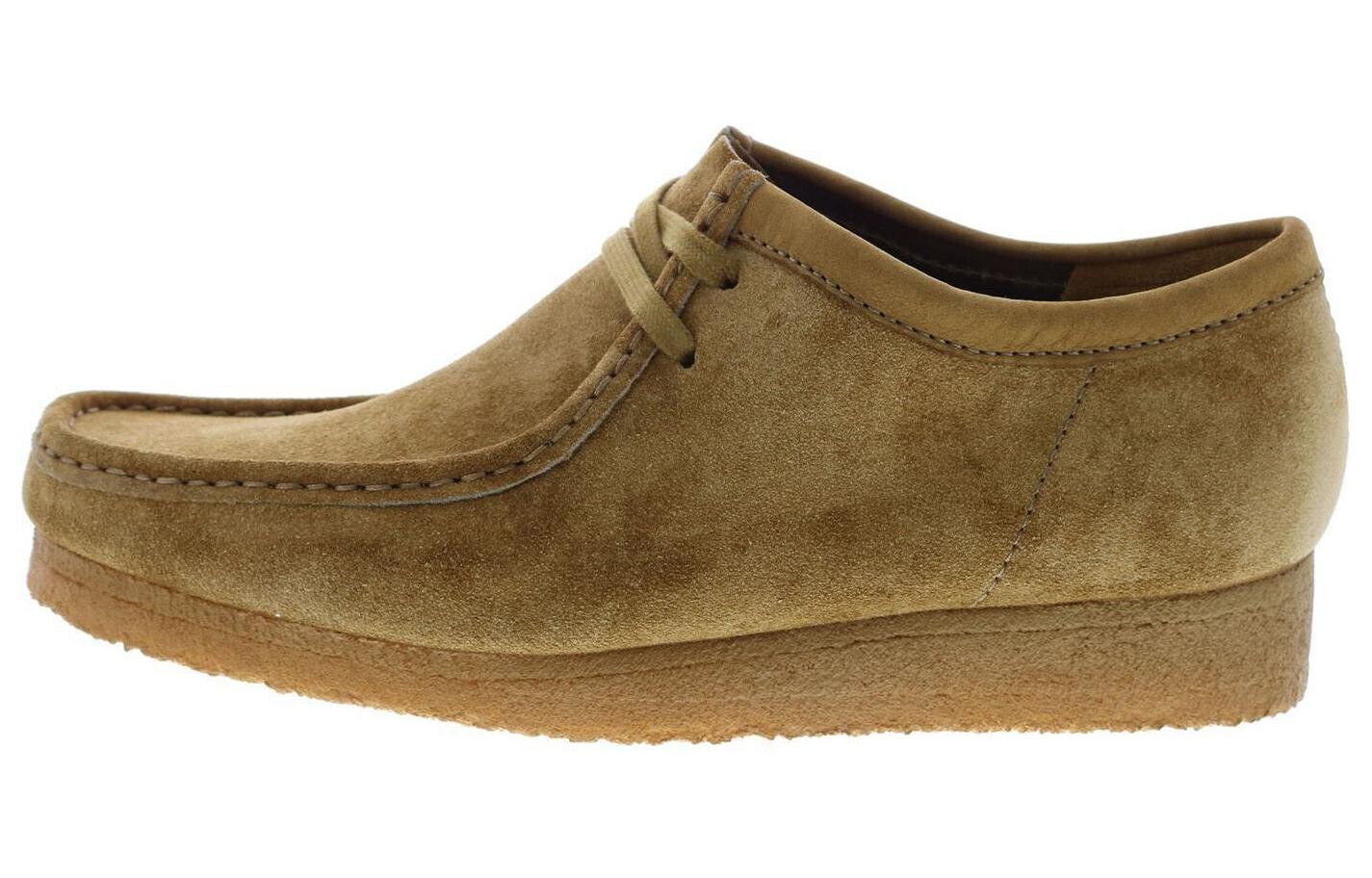 

Оригинальные ботинки Wallabee из дубовой шерсти и замши Clarks