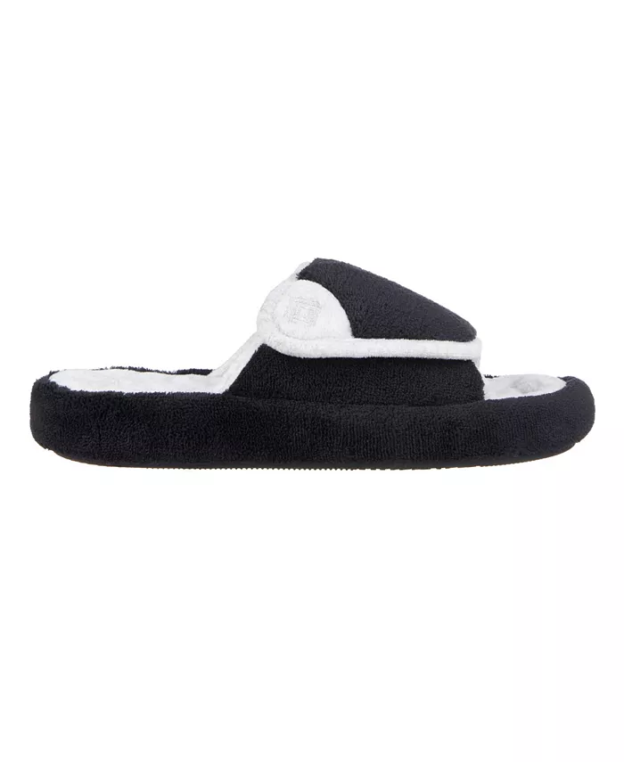 Женские тапочки-кроксы Microterry Spa Slide Clog Isotoner Signature, черный — фото 2