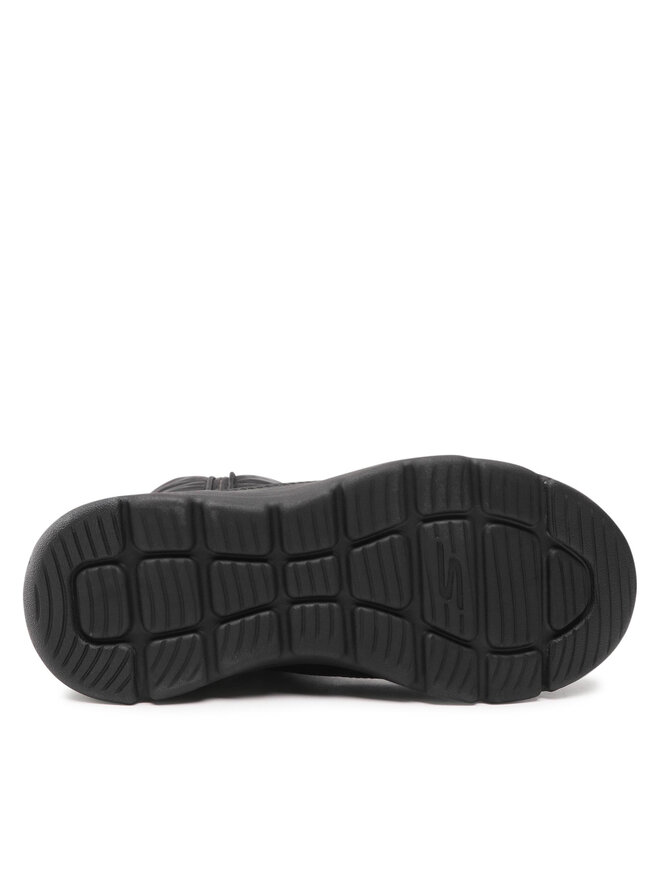 Зимние сапоги женские Skechers стеганые на молнии, черный — фото 4