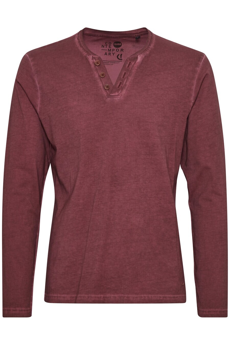 

Лонгслив !Solid TINOX, цвет Wine Red