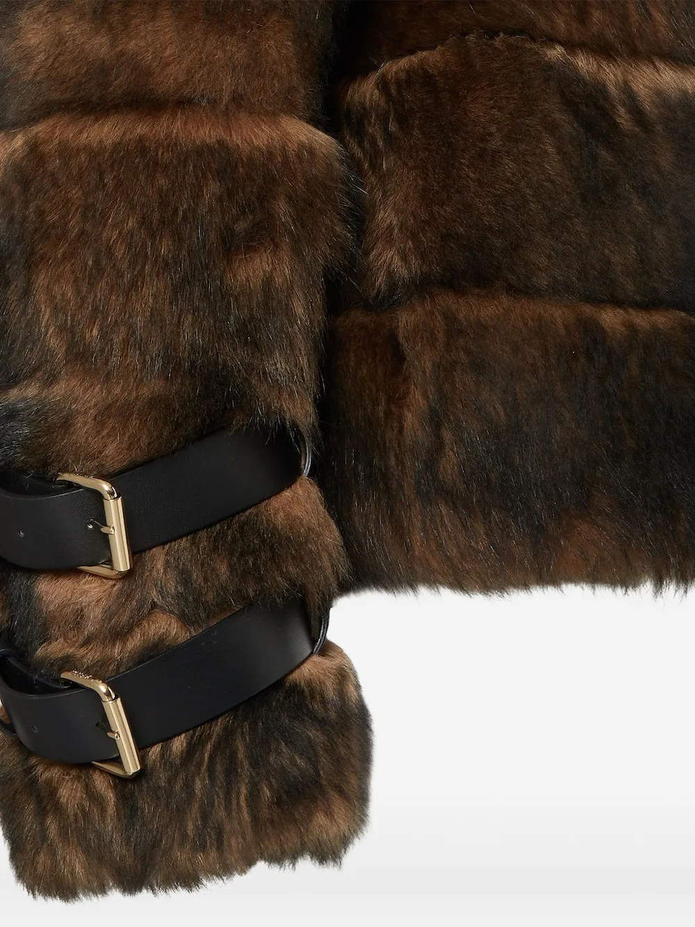 Куртка из меха с пряжкой Fendi, коричневый — фото 2